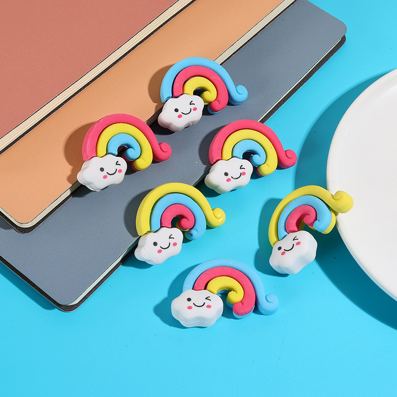 

-SS- PENGHAPUS PENSIL BENTUK PELANGI DIUJUNG AWAN YANG LUCU TIDAK MUDAH PATAH DAN AWET