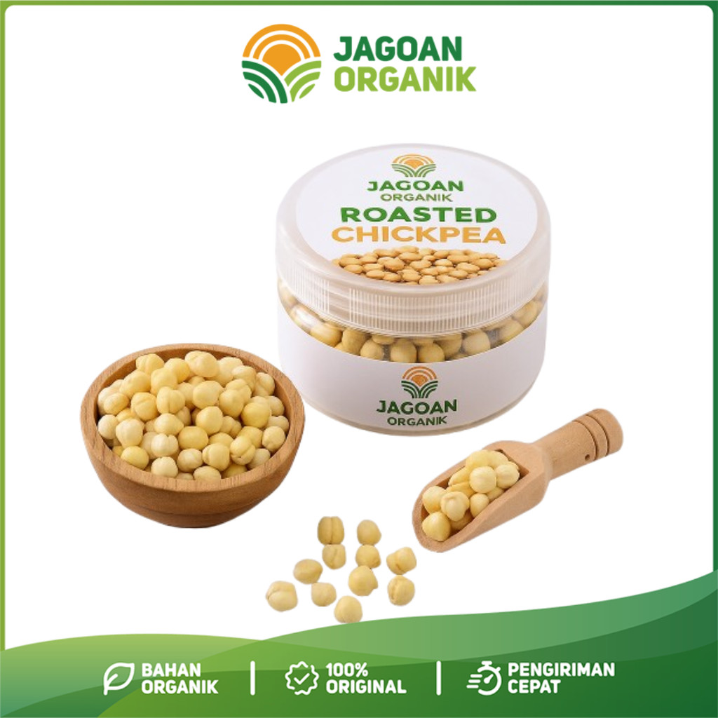 

Kacang Arab Premium Panggang Jagoan Organik Kacang Arab Renyah & Gurih Original 100% Roasted Chickpeas Chickpea Garbanzo Asli