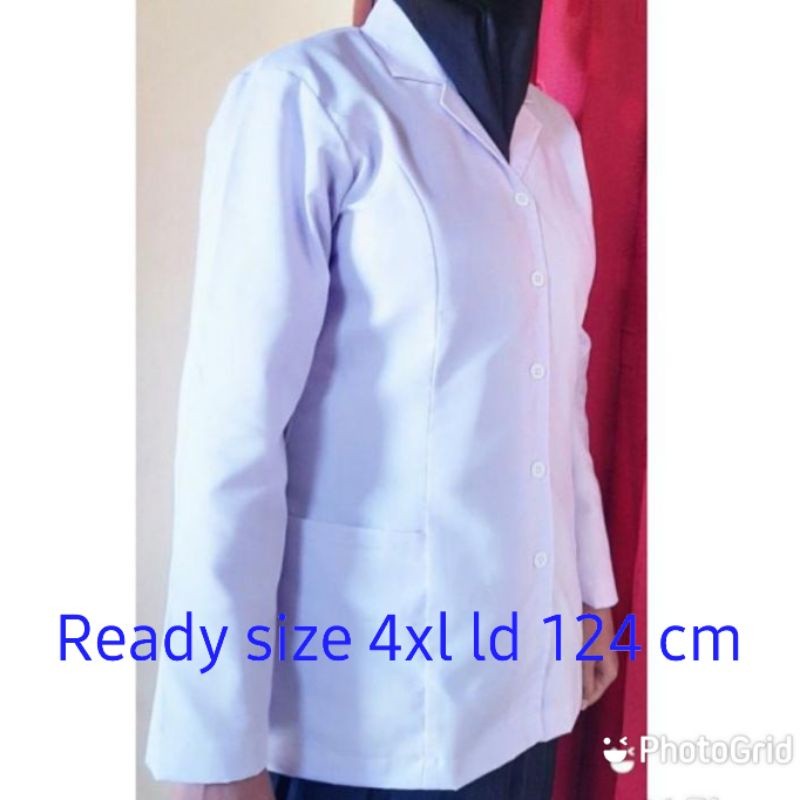 Baju Dinas Putih Wanita jumbo, Baju Putih PNS/ASN, Baju Putih GURU, PPL, PDH, Baju
