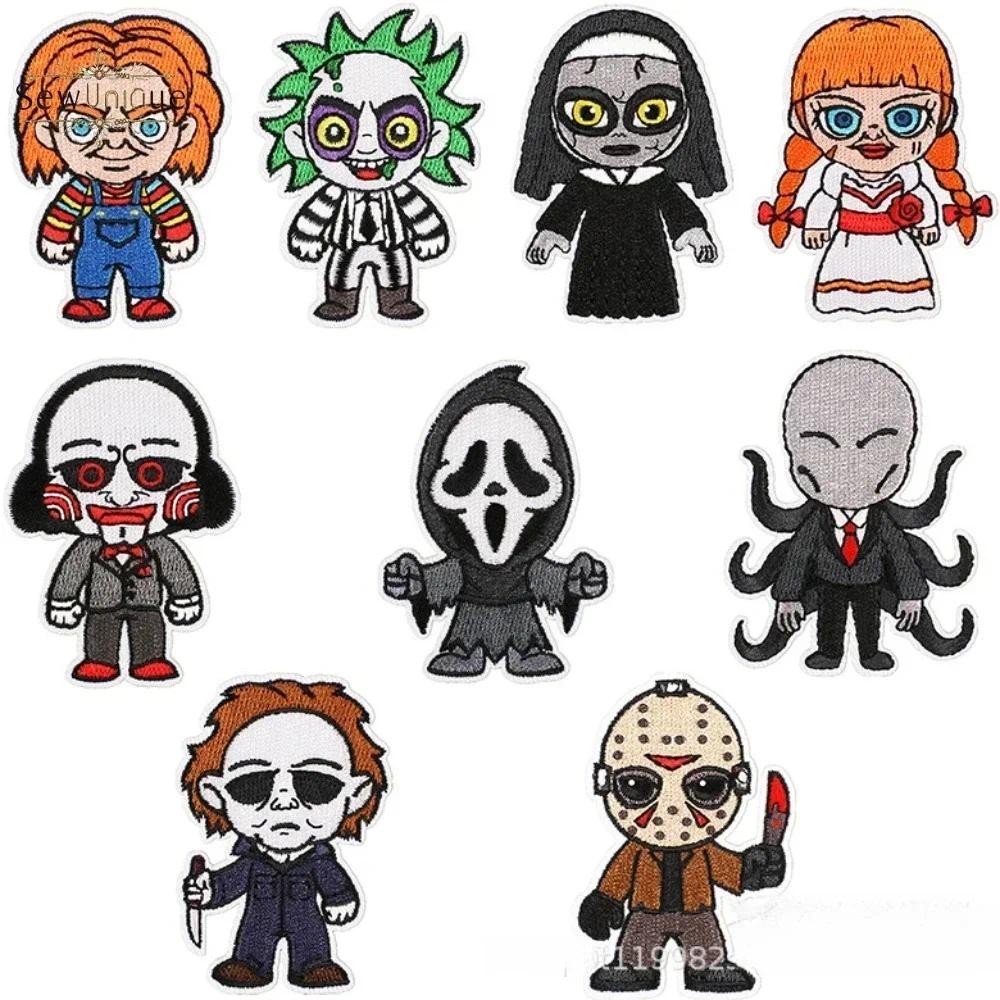 

Horror Doll Embroidery Cloth Sticker Bag Decoration Patch Sticker Halloween Ghost Decoration Subsidy Computer Embroidery Chapter