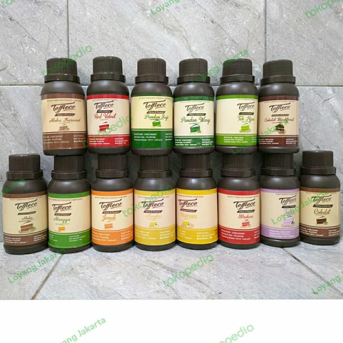 

toffieco perisa pasta 100gr/Cokelat/Coklat Blackforest/Moka/pandan dll - Cokelat