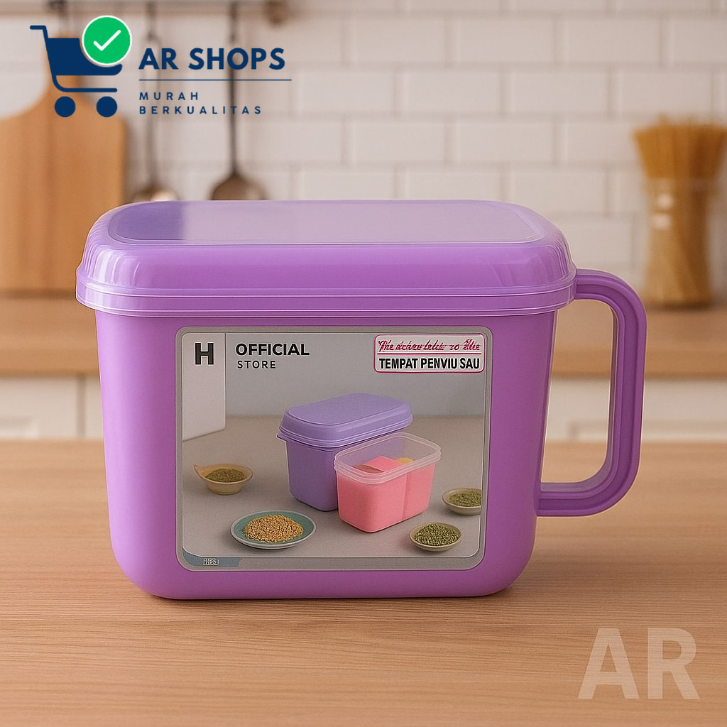 ARS Wadah bumbu sekat plastik // tempat bumbu masak // tempat bumbu dapur