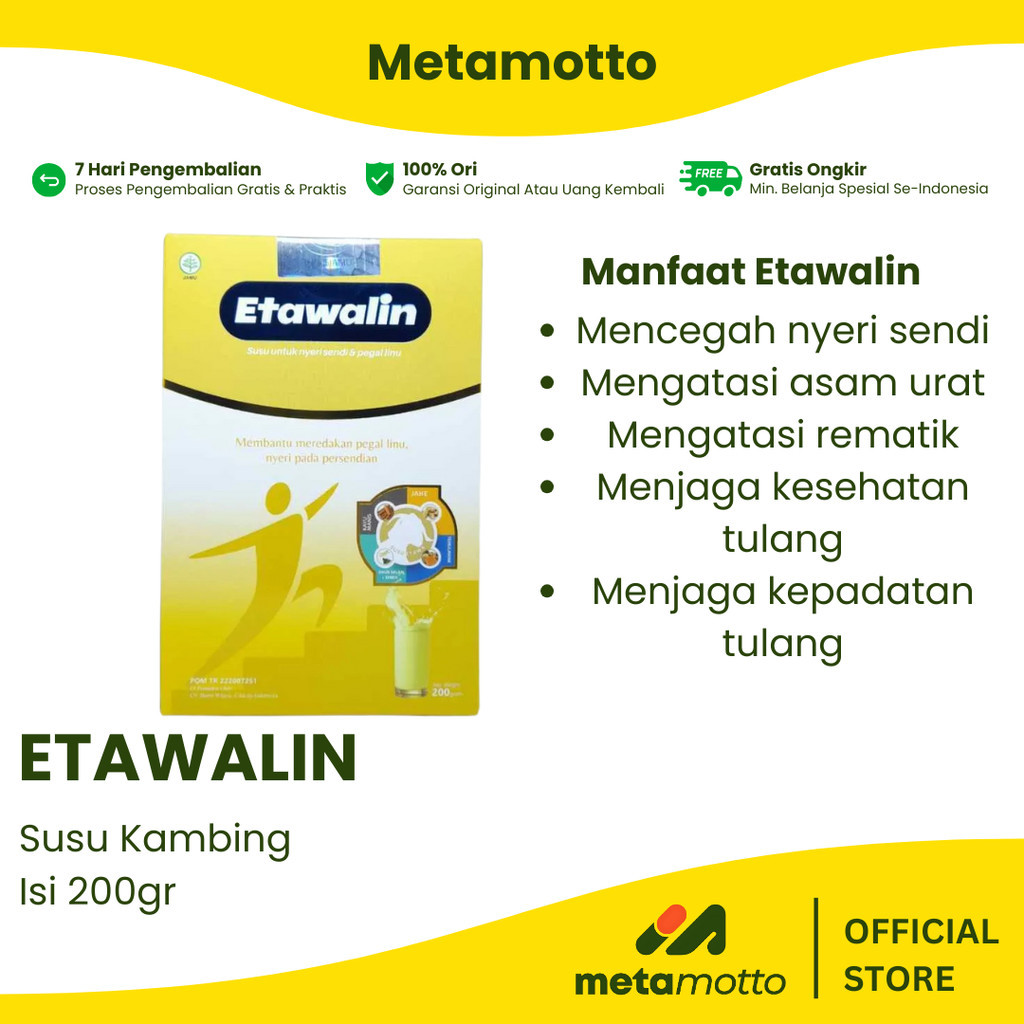 

Etawalin Susu Etawa Herbal Nyeri Sendi - Metamotto Setia