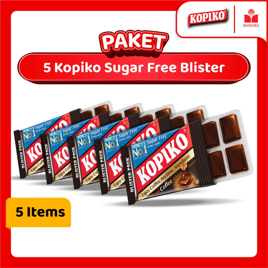 

Paket 5 Permen Kopiko Sugar Free Blister