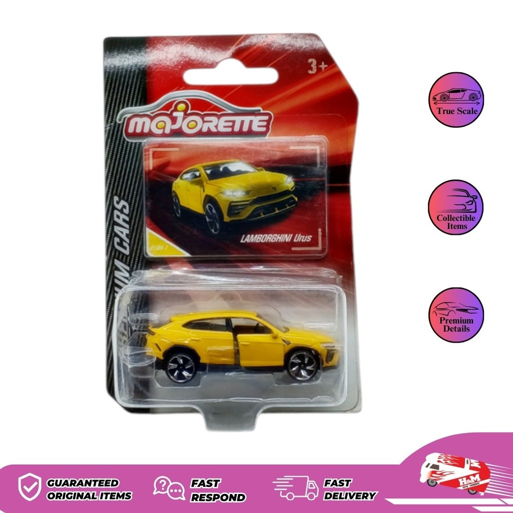 Majorette Premium Cars Lamborghini Urus Yellow