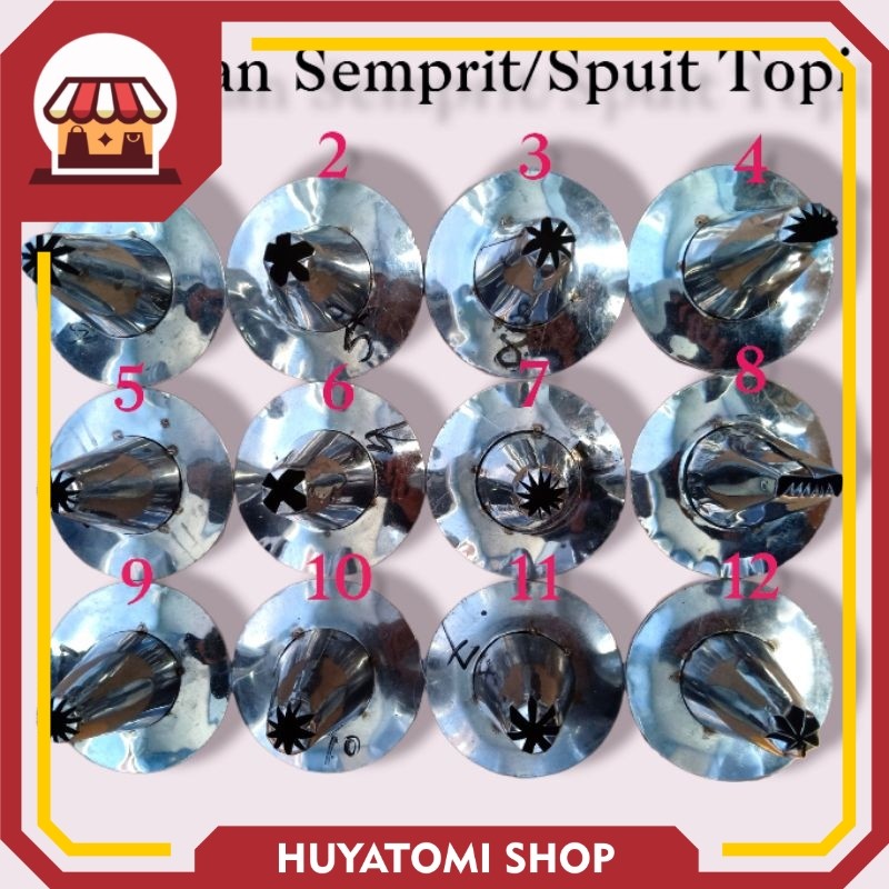 Promo Spuit TOPI Kue Kering spuit semprit lokal topi churros kue semprit sagu dekorasi kue ultah