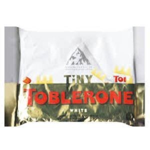 

TOBLERONE TINY WHITE 200gr ISI 25 PCS