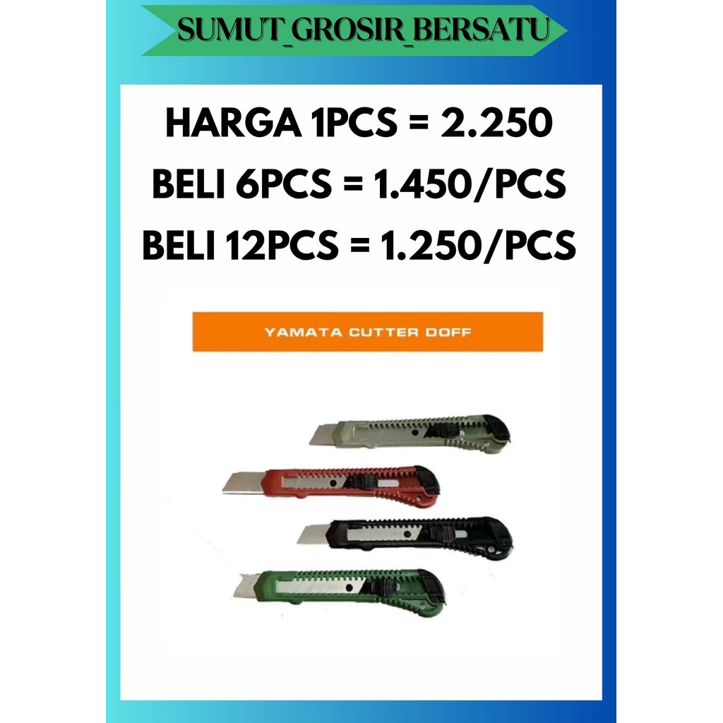 

SGB [1 PCS] PISAU CUTTER BESAR L500 KUALITAS PATEN TAJAM TERMURAH MANTAP