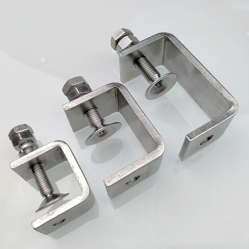 

1pc Stainless Steel Fasteners Fixed Clip Heavy Duty Multifunction C-Type Clip Fixed Screw Metal Holder Clip Home Hardware Tools