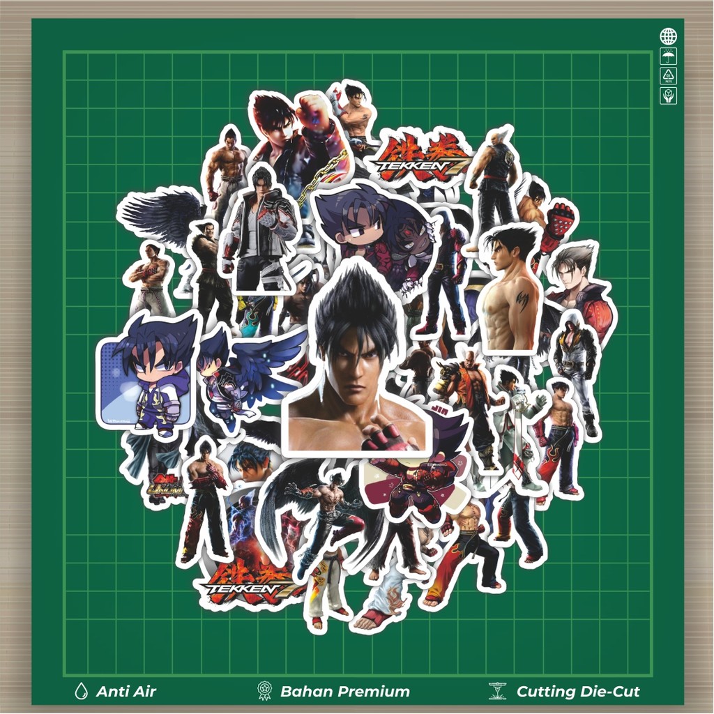 

HOT 50 PCS STIKER Stiker Game Series Tekken Character Jin Kazama Stiker Fashion Cars Decal Dingin Kartu Album Custom Vinyl Anti Air- Sticker Aesthetic Buku Journal Koper Casing HP Tablet Laptop Helm Motor Botol Minum