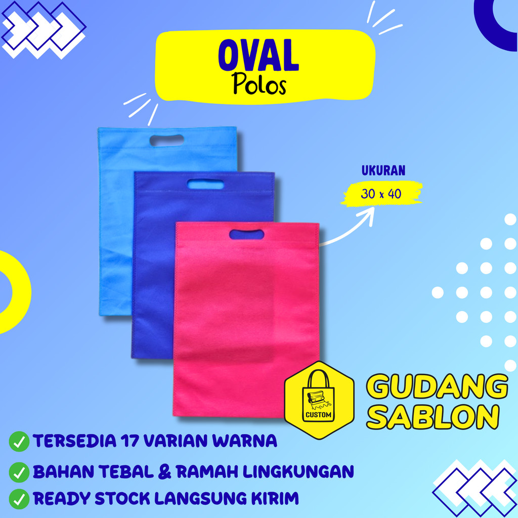 

OVAL 30x40 cm spunbond goodie bag