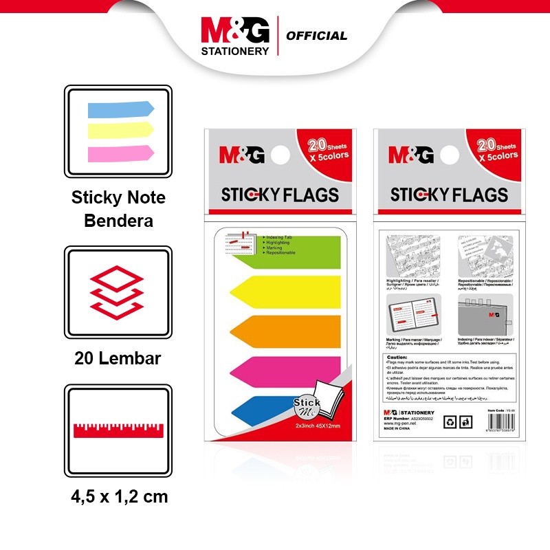 

M&G PET Sticky Flags 20 sheets/40 sheets SO MANY CATS 2" x 3"/ 2" x 10