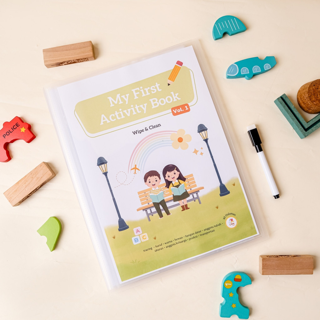 

Little Bria - Worksheet Anak 3 4 5 Tahun Pra TK | Buku Aktivitas Anak Vol. 1 | Wipe and Clean 40 Hal