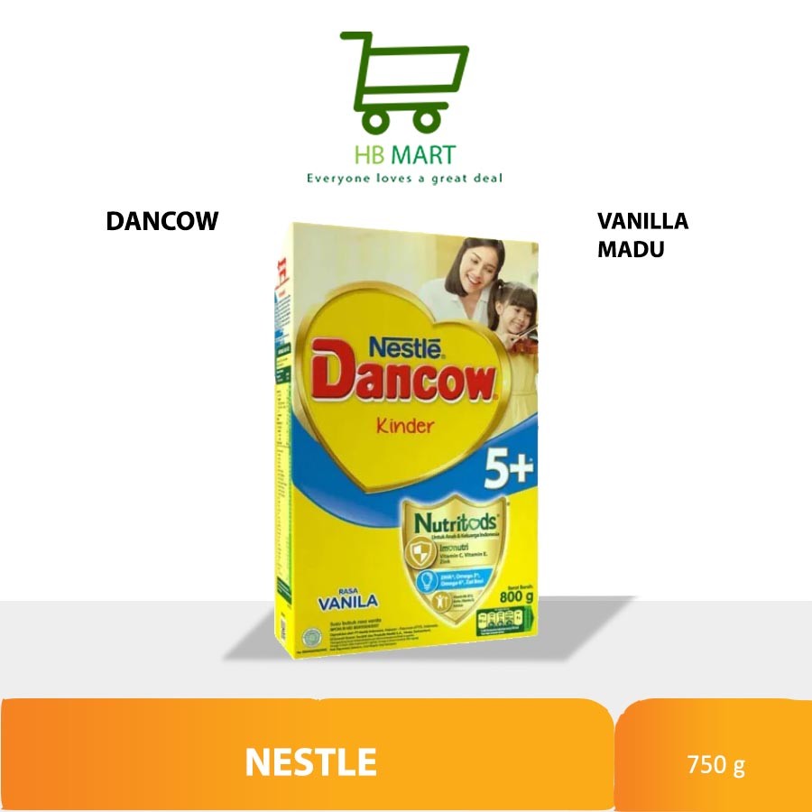 

NESTLE DANCOW 5+ NUTRITODS SUSU PERTUMBUHAN Rasa Vanila 5-12 Tahun 750gr