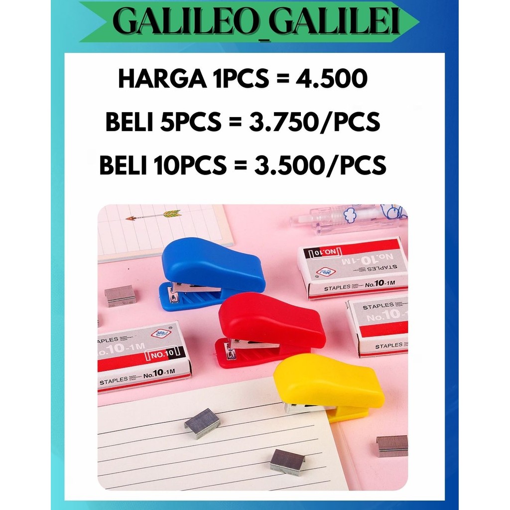 

GW STAPLER MINI FREE REFILL - STAPLES STEPLES CEKREKAN HEKTER KECIL