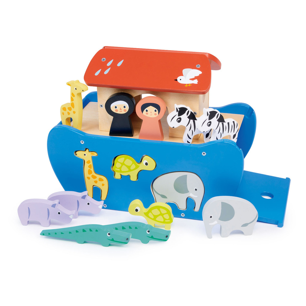 Mainan Kayu | Anak | Edukasi - Shape Sorting Animal Ark - MT7302