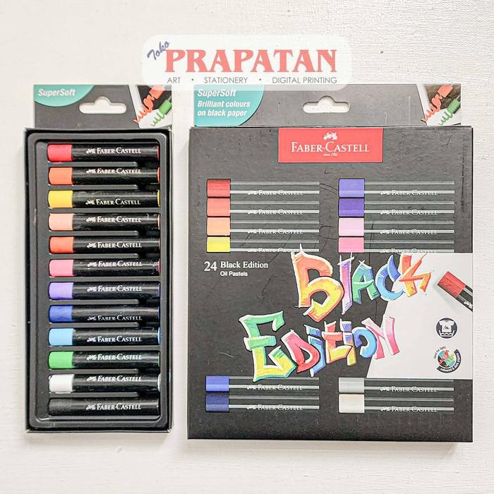 

Faber Castell Oil Pastel Black Edition 12C-48C | Crayon Minyak - 12C