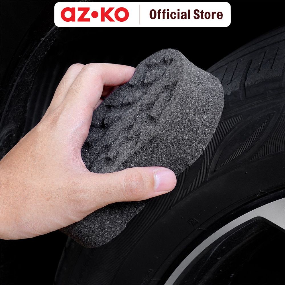 AZKO Spons Aplikator Pembersih Ban Mobil Sponge Tire Busa Polishing Spons Mobil Alat Pembersih Spons