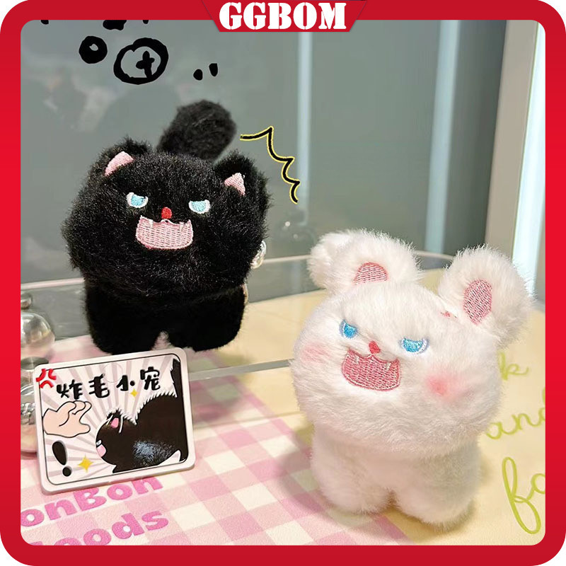 Boneka Kucing Marah Gantungan Kunci Lucu Kreatif Hadiah Ulang Tahun Siswa Liontin Tas Boneka Gantung