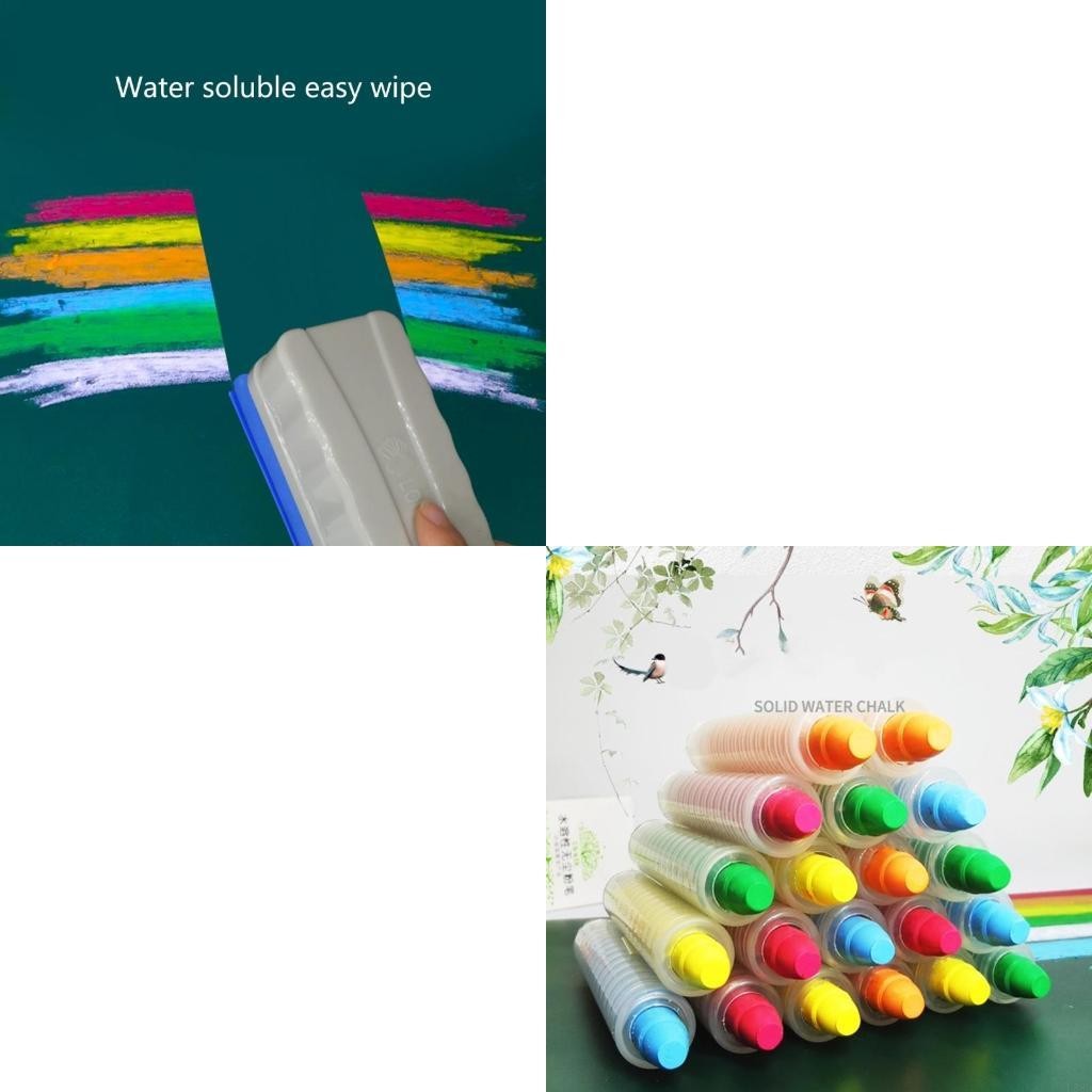 

Outdoor Street Chalk Non-Toxic Chalk Dust Solid Water Chalk for Kids