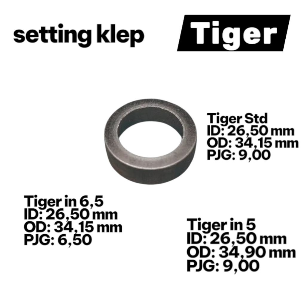 Setting Klep/Dudukan Klep/Cincin Setting Tiger In