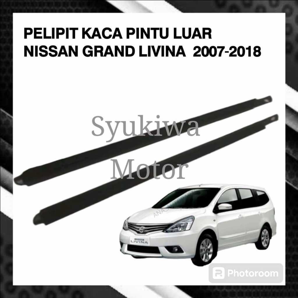karet pelipit kaca pintu luar nissan grand livina