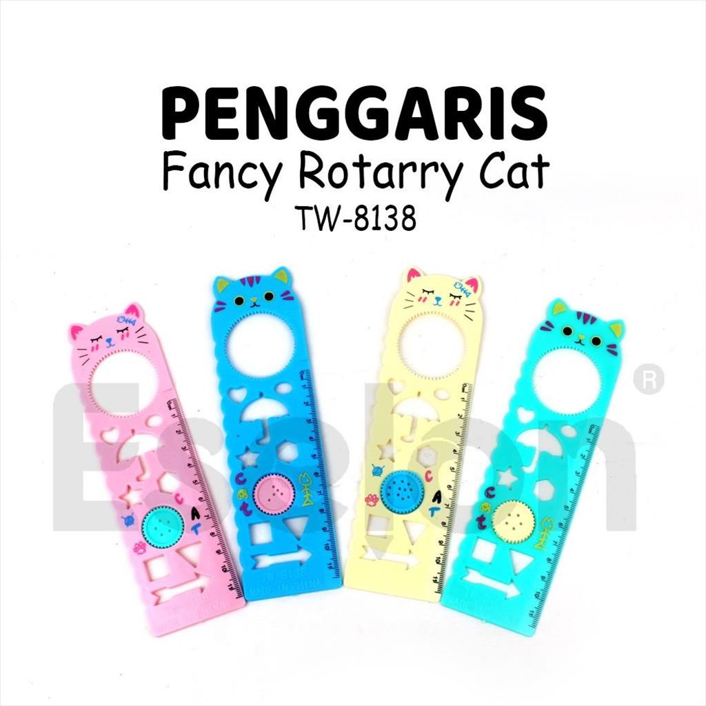 

❤️️1buah Penggaris CAT ROTARY TW- 8138 / Penggaris Rotari CAT❤️️