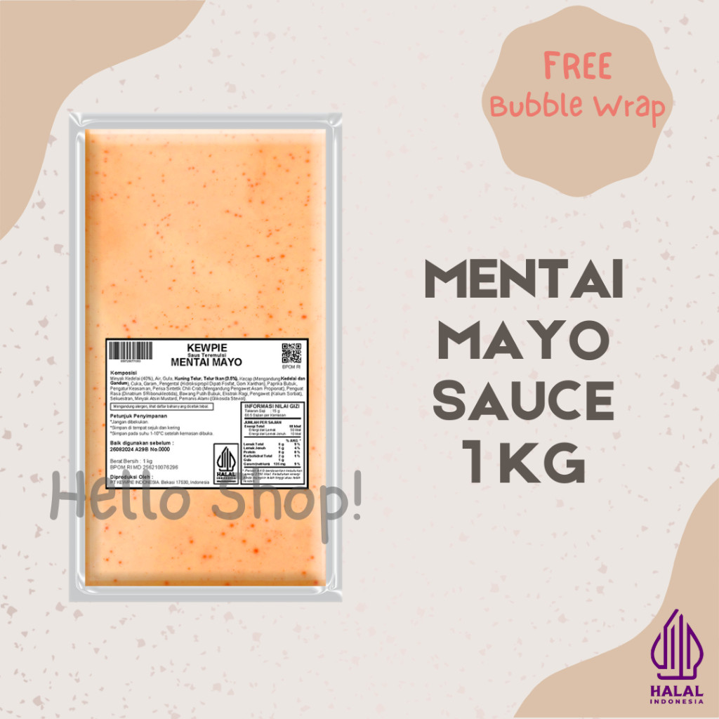 

KEWPIE COOKING SAUCE MENTAI MAYO 1 Kg terlaris
