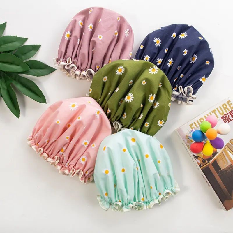 SHOWER CAP TOPI MANDI | SHOWER CAP MANDI | SHOWER CAP MANDI TRAVEL PREMIUM | PENUTUP RAMBUT ANTI AIR
