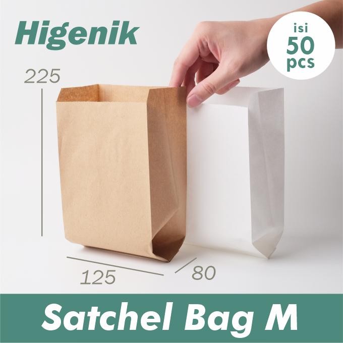 

Sale Satchel Paper Bag Size M / Kantong Kertas Bakery Fried Chicken Isi 50 Lembar / Paperbag Greaseproof Brown Kraft - Grease Proof Terlaris