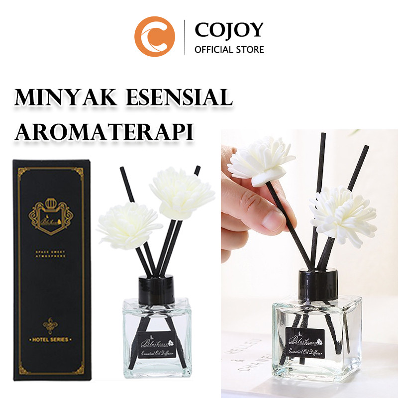 Parfum Essential Oil Hiasan Stik Kayu + Bunga/Essential Reed Diffuser Oil Stick
