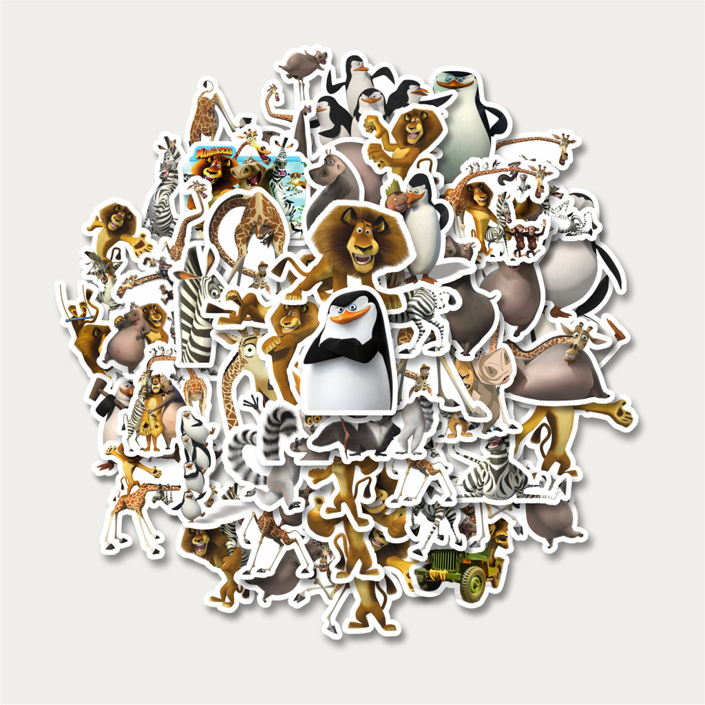 

Sticker Pack Dreamworks Series Madagascar Character Mix | Sticker TUMBLR | Stiker LAPTOP KOPER HELM