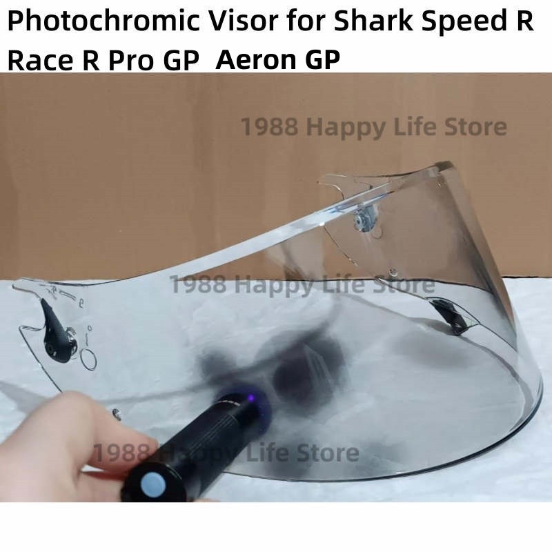 Photochromic Visor for SHARK RACE R PRO GP Speed R Race-R Pro GP Aeron GP Helmet Lens Shield Glasses