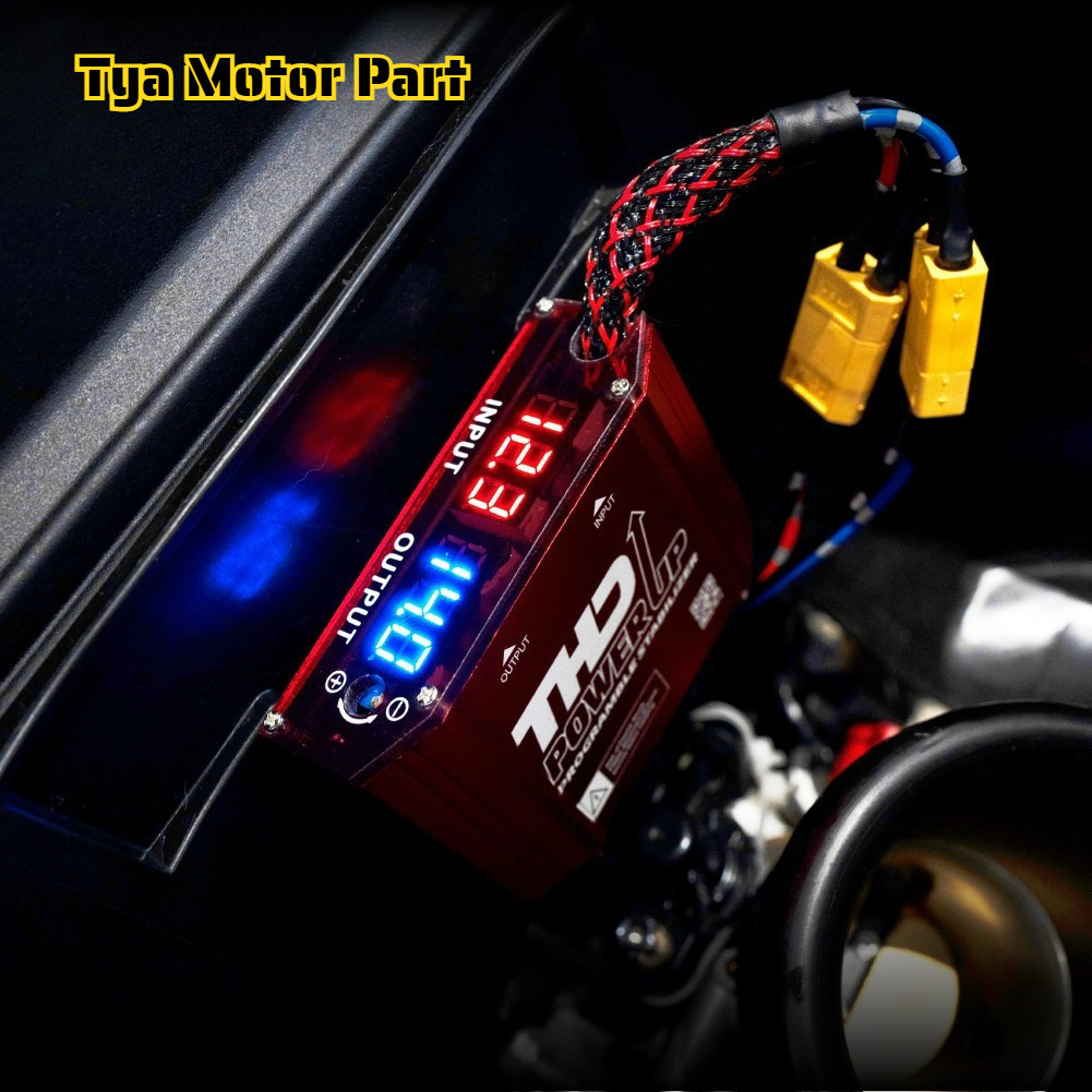 Promo Power Up Motor Adjustable Universal Pengstabil Kelistrikan Motor Penguat Voltase Aki Motor Aki