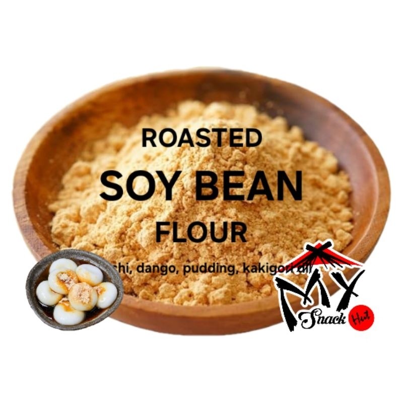 

Roasted Soy Bean Flour 100gr Tepung Bubuk Kedelai Matang Panggang Halus Mochi Dango Kinako Powder