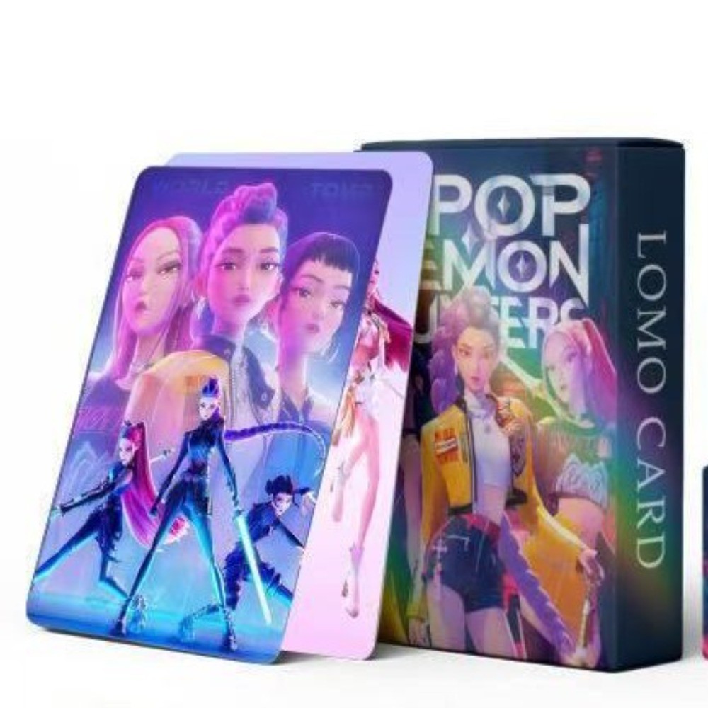 

55 Page Kpop Demon Hunter Anime Periphery Collection Cards Character Art Stylish Vibrant Trendy Collectible Unique