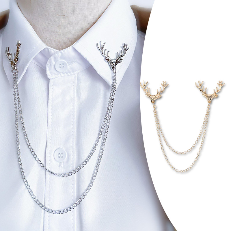 Lapel Pin Bros Jas / Pin Rusa /Bros Rantai Jas Pria / Bros Cowok Untuk Jas / Aksesoris Jas