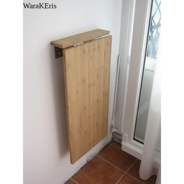 Meja lipat dinding kayu - 100x50x80 WR5