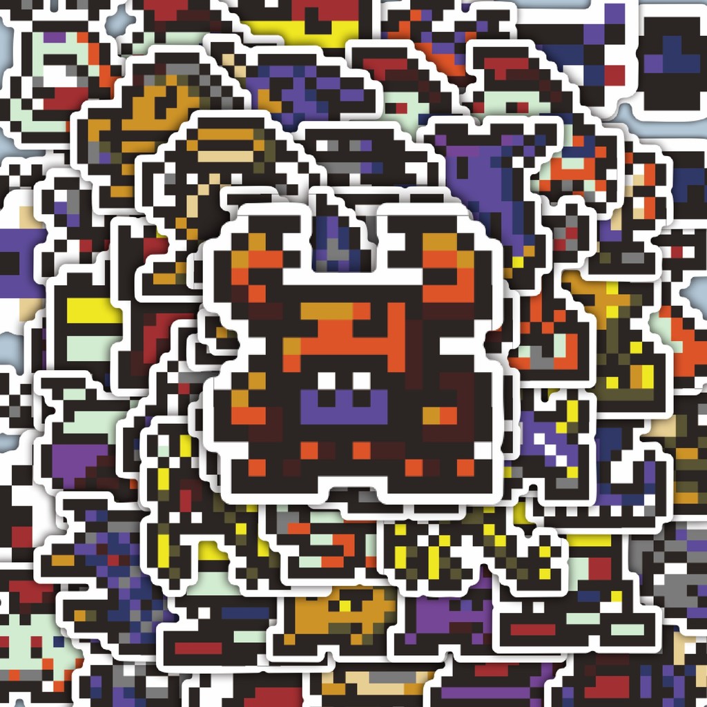 

100PCS Lucu Stiker Pixel Digimon V3 Stiker Aesthetic Stiker Anti Air Stikers Berperekat Waterproof sticker decal buat Motor Helm Buku Journal Koper Casing HP Laptop Botol Minum Hadiah anak