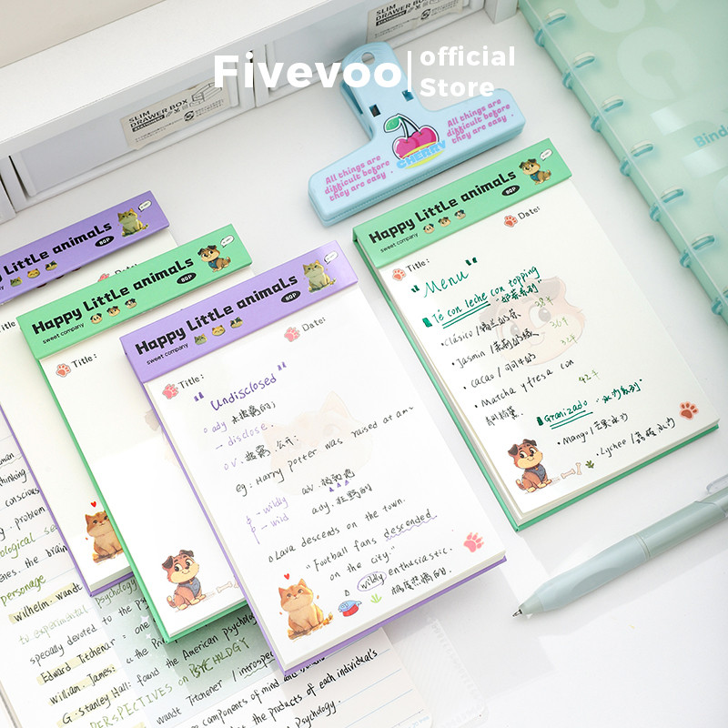 

FIVEVOO Brzzez notpad / Tear-off Note Book/ Buku Memo Saku/ Memo Kertas Daily dan Weekly Plan ( 80 Lembar )/ Buku Mini Lucu