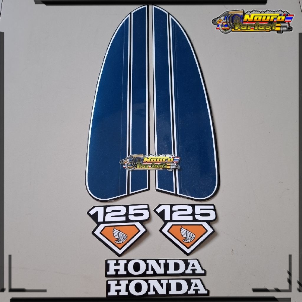 NV striping honda cb 125 CB125 biru dongker jadul kualitas