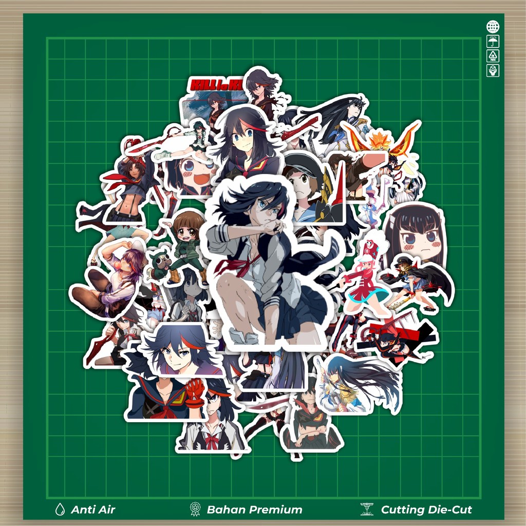 

HOT 50 PCS STIKER Stiker Anime Series Kill La Kill Karakter Mix 2 Stiker Fashion Cars Decal Dingin Kartu Album Custom Vinyl Anti Air- Sticker Aesthetic Buku Journal Koper Casing HP Tablet Laptop Helm Motor Botol Minum