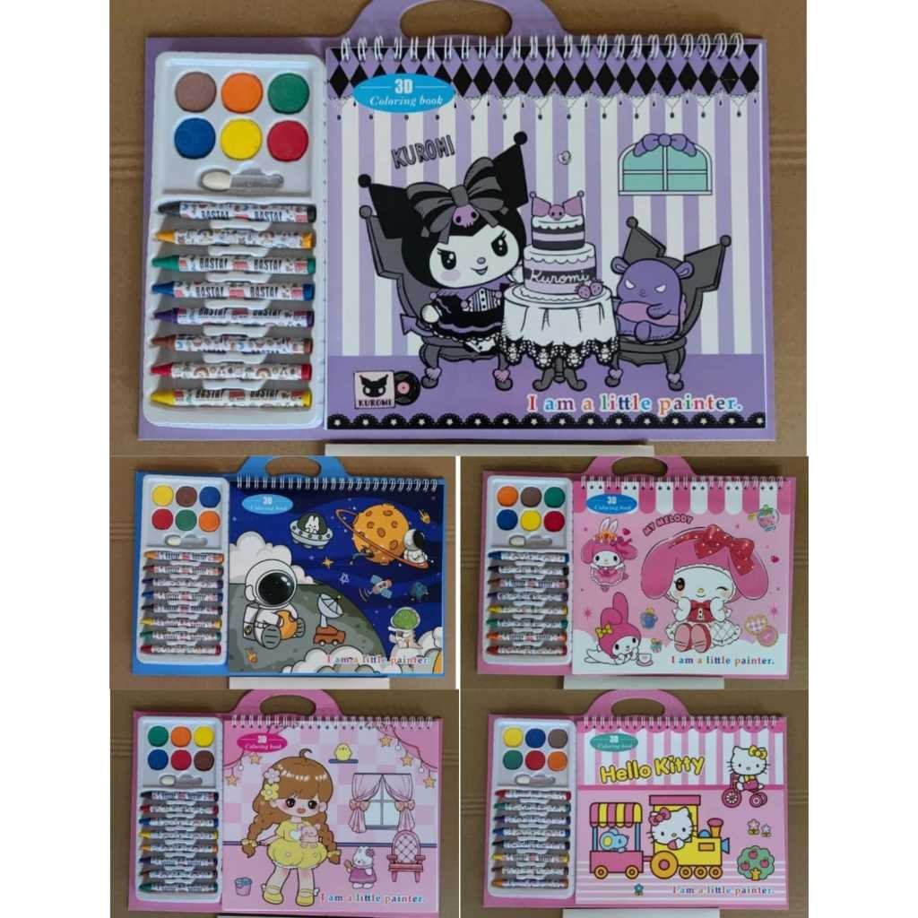 

Pensil Warna + Buku Gambar Kuromi & Melody - Buku Gambar Anak