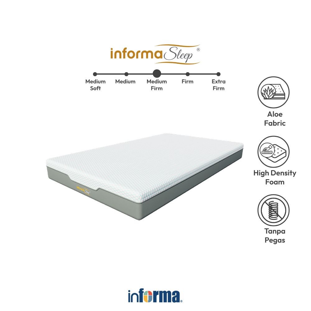 Informa Sleep Premium Ii Set Kasur Busa Aloe Vera In Box Mattress Matras Kasur Tidur Perlengkapan Ka