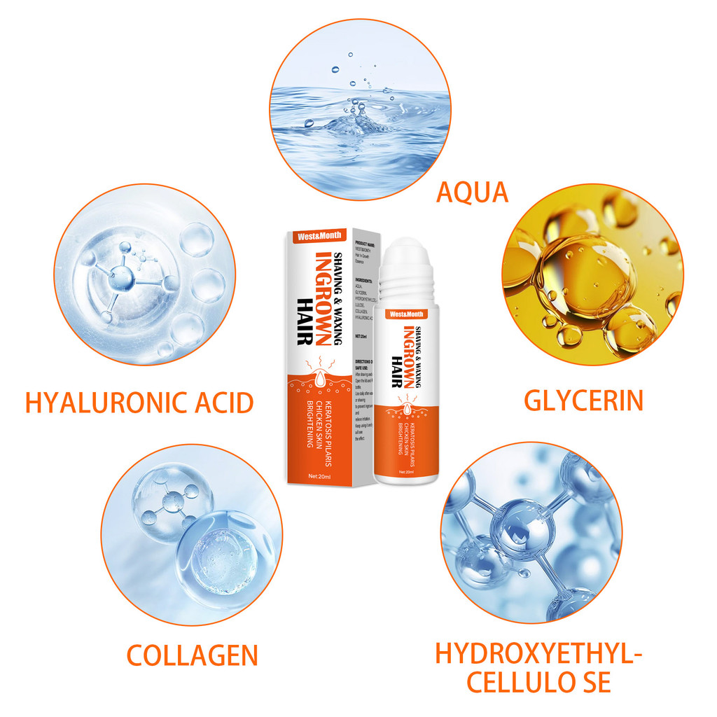 

Esensi Roll-On Rambut West&Month, Serum Perawatan Kulit yang Melembapkan dan Menenangkan Setelah Pencukuran