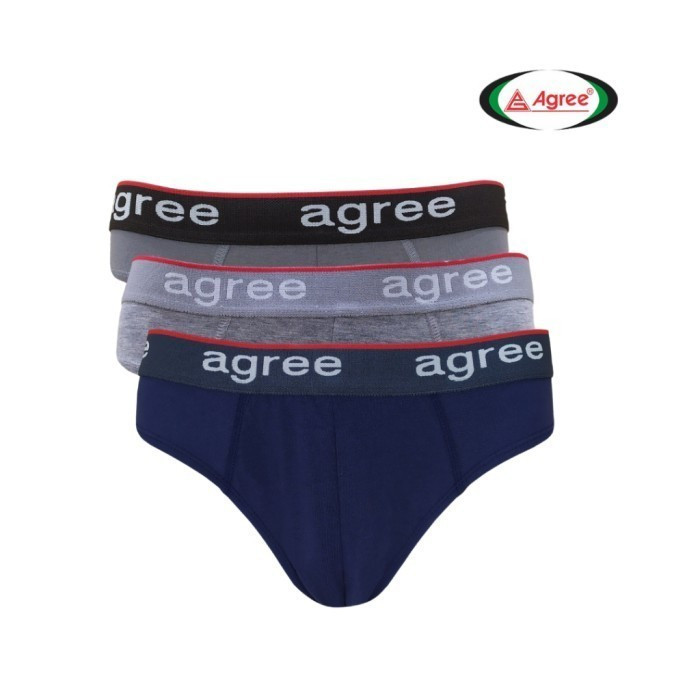 [ 3 PCS ] Celana Dalam Pria Agree Millenial 2322 M-XXL | CD Agree Karet Boxer Pria Dewasa Katun Adem