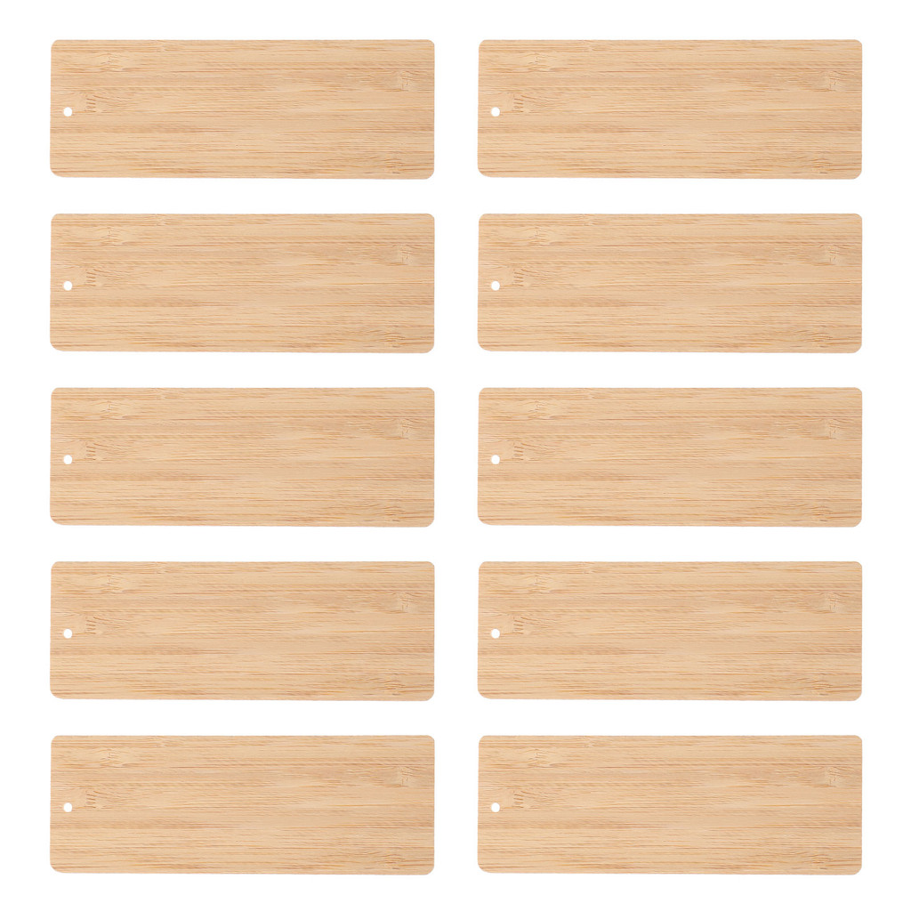 

10 Pcs Bookmark Craft Bamboo Material Plain Bookmarks to Decorate Slices DIY Child