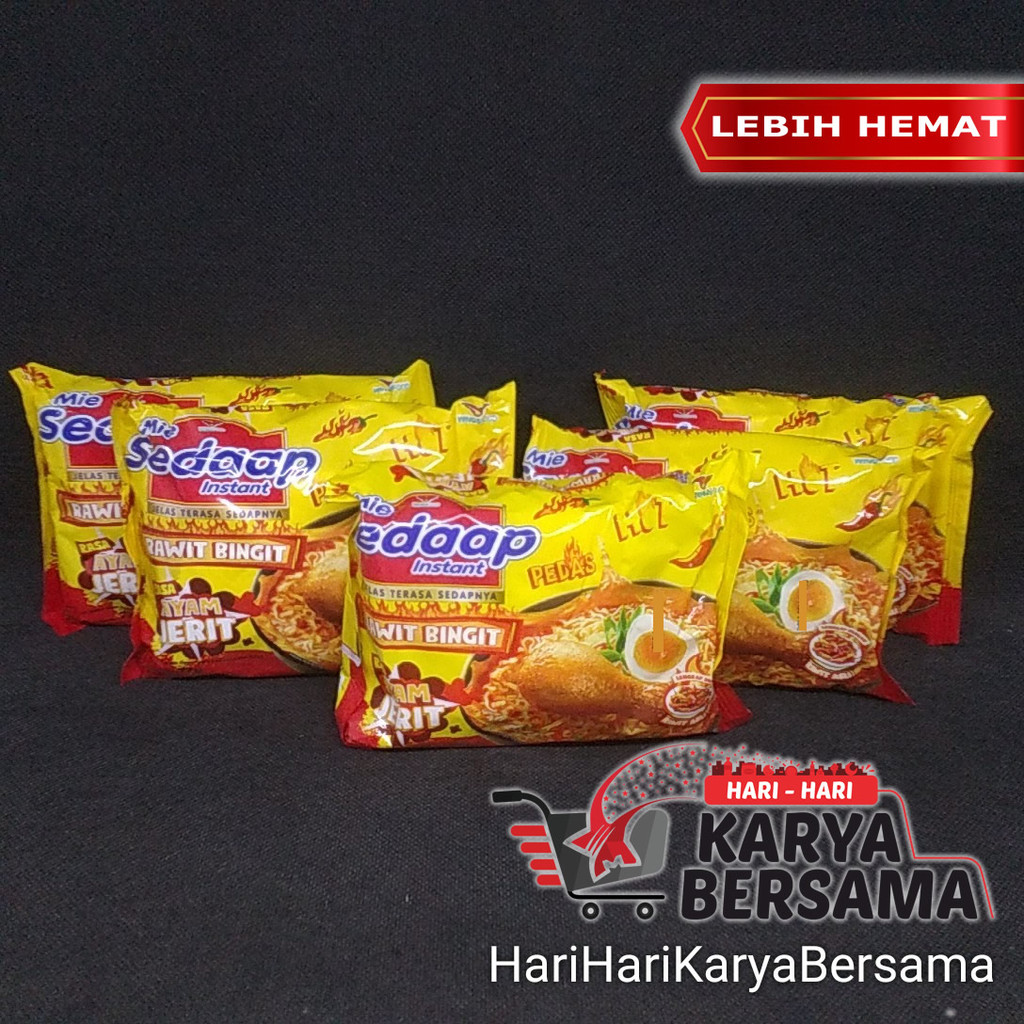 

MAKANAN MI INSTAN MIE SEDAAP SEDAP RAWIT BINGIT RASA AYAM JERIT PACK 5'S X 77GR