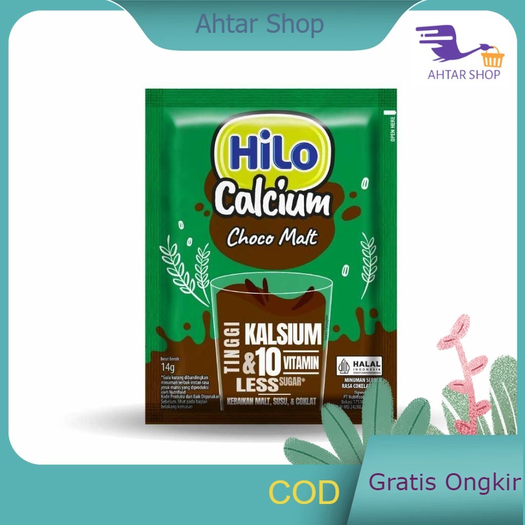 

HiLo Renceng Choco Malt Hi Calcium 10 Sachet Cokelat Susu Berenergi Tinggi Kalsium Hailo Peninggi Badan Ahtar Shop
