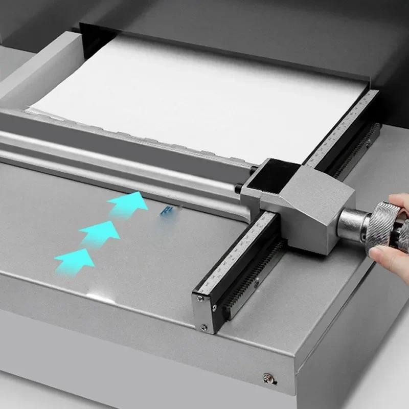 

220v Electric Paper Cutter Electric Automatic Book Cutter Paper Heavy Duty Thick Layer Small Desktop Book Cutter WE-8330D